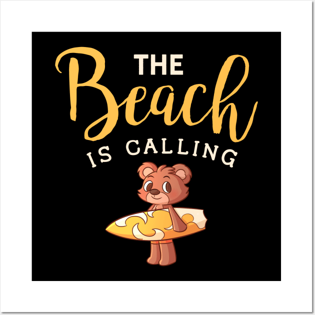 The Beach Is Calling Wall Art by My Tribe Apparel